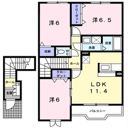 ExcelCourt東小羽山Eの物件間取画像